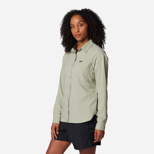 Áo Sơ Mi Dài Tay Nữ Columbia Silver Ridge Utility™ Long Sleeve - Xanh Mint