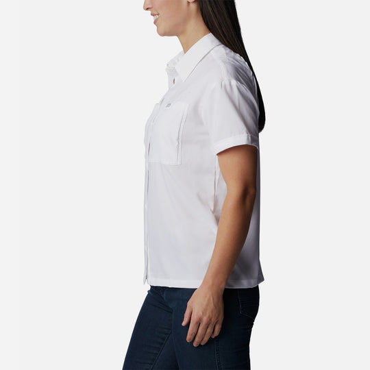 Áo Sơ Mi Tay Ngắn Nữ Columbia Silver Ridge Utility™ Short Sleeve - Trắng