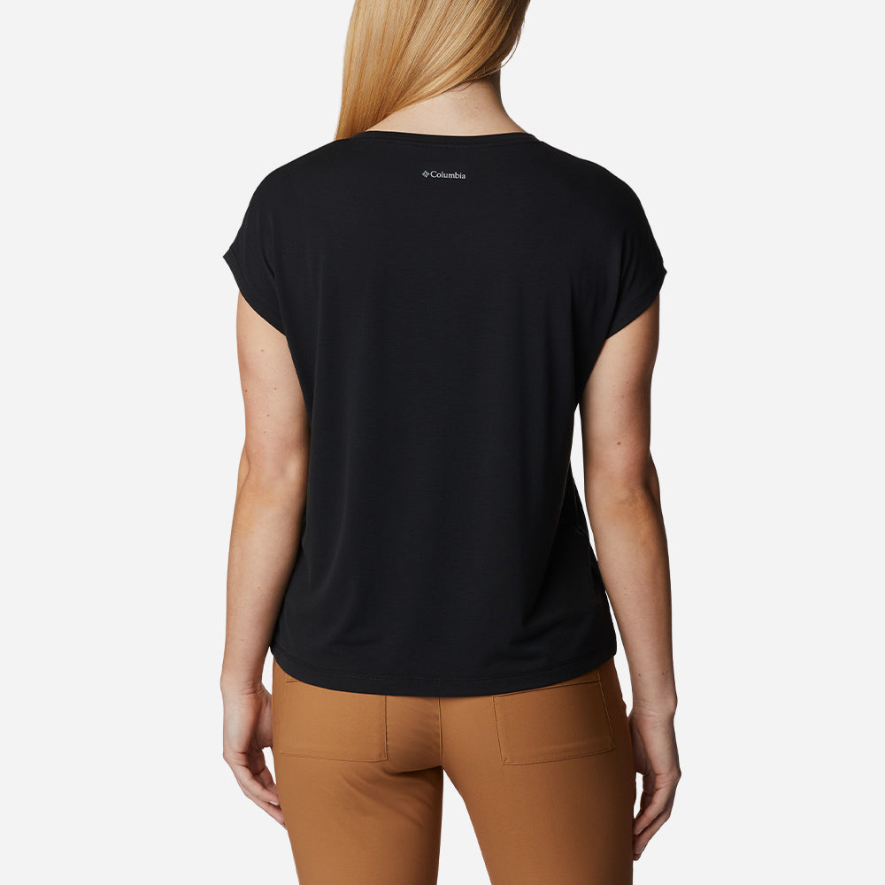 Áo Thun Ngắn Tay Nữ Columbia Boundless Trek™ - Đen - Supersports Vietnam