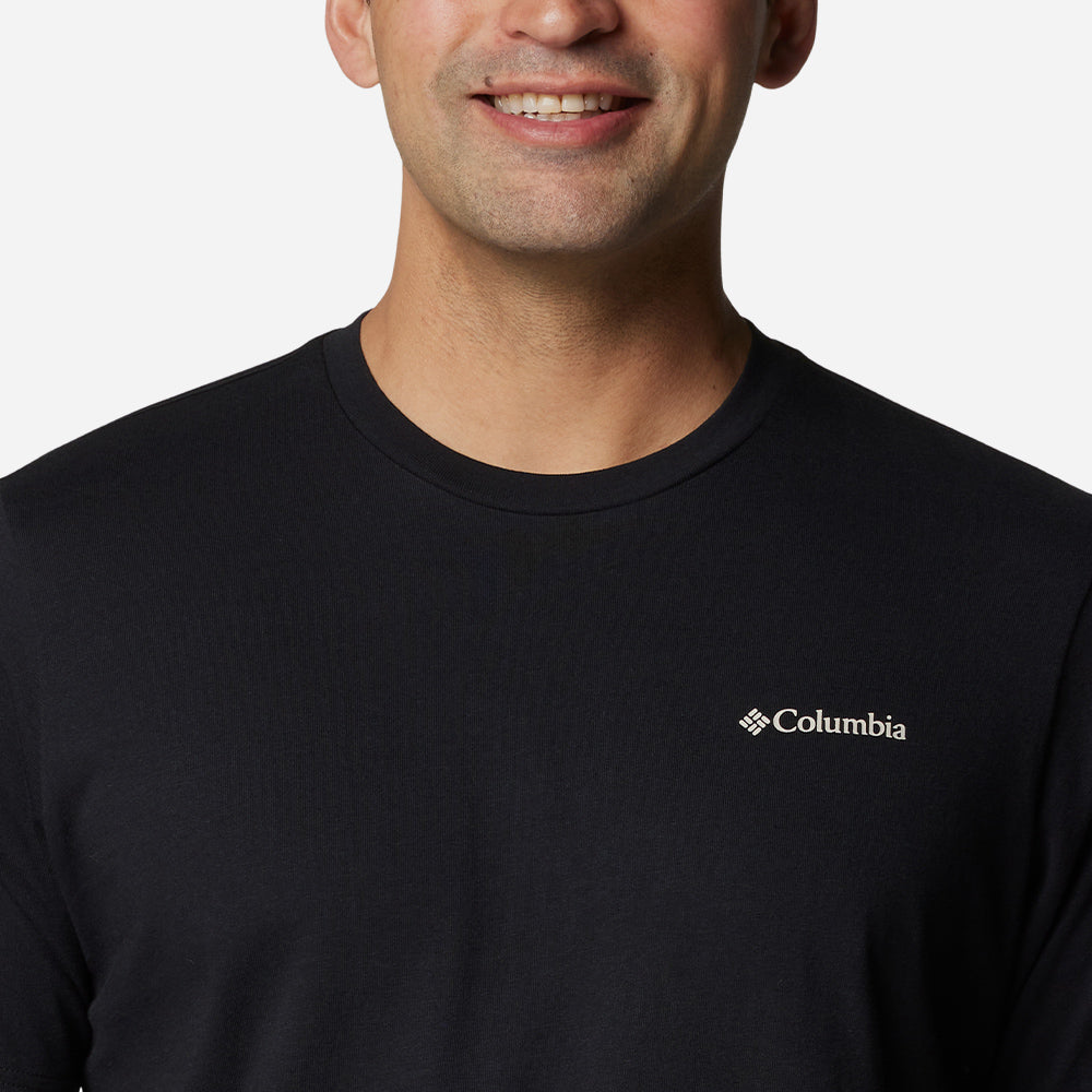 Áo Thun Nam Columbia Explorers Canyon™ Back Short Sleeve - Đen - Supersports Vietnam