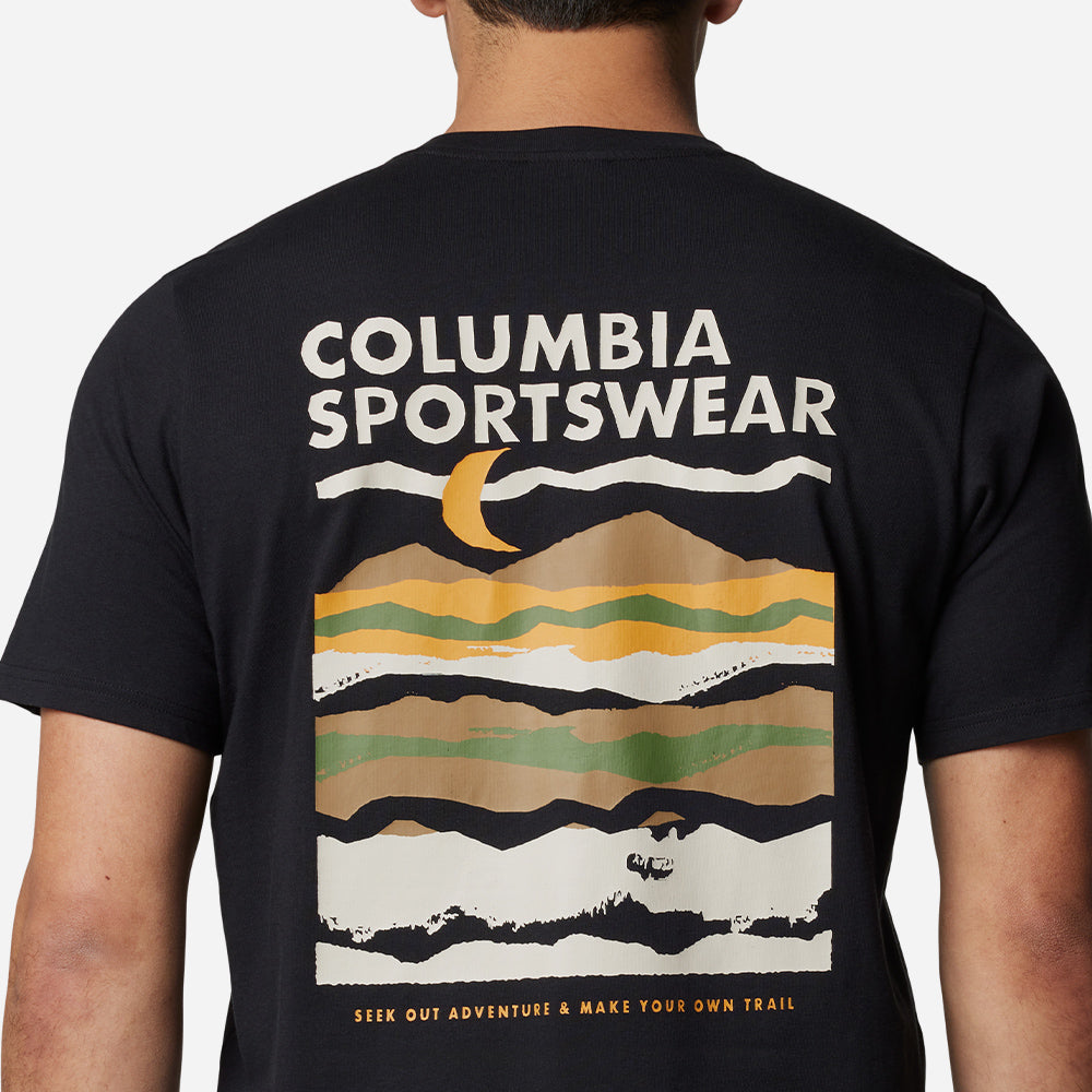 Áo Thun Nam Columbia Explorers Canyon™ Back Short Sleeve - Đen - Supersports Vietnam