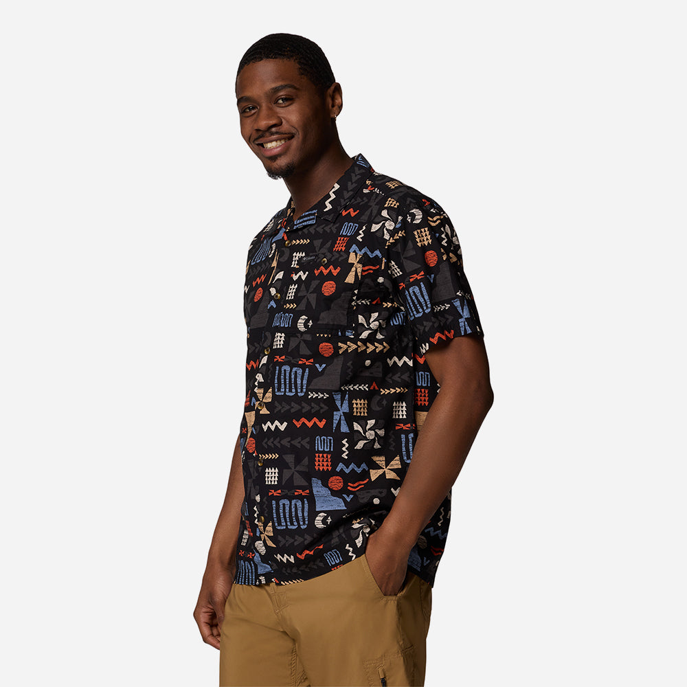 Áo Sơ Mi Tay Ngắn Nam Columbia Pine Canyon™ Short Sleeve - Đen - Supersports Vietnam