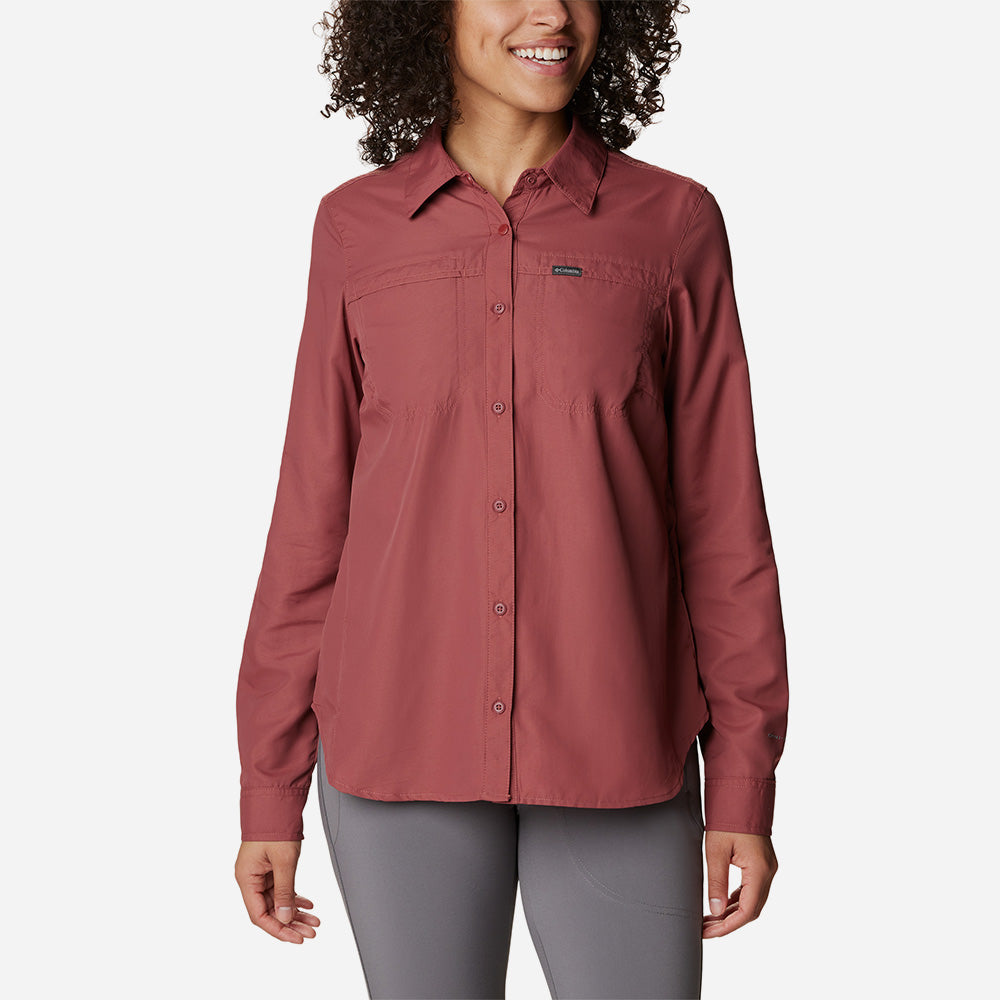 Áo Sơ Mi Dài Tay Nữ Columbia Silver Ridge™ 3.0 - Đỏ - Supersports Vietnam