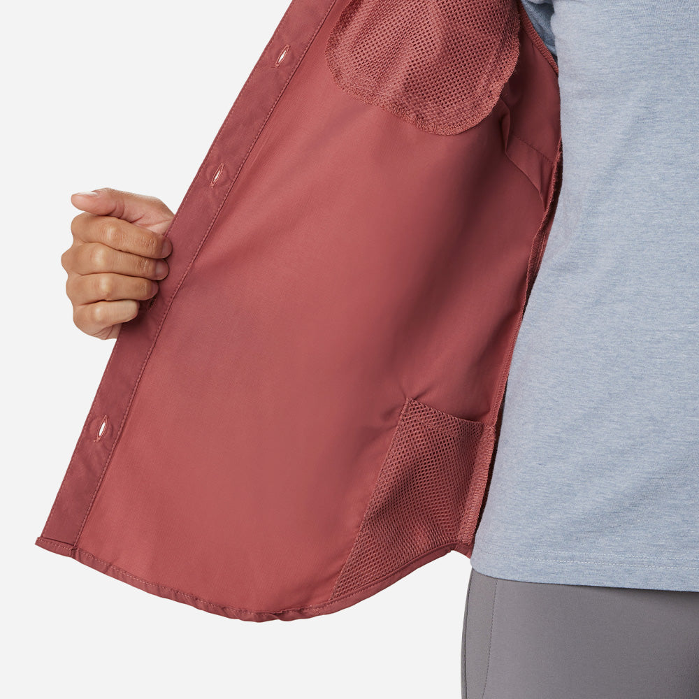 Áo Sơ Mi Dài Tay Nữ Columbia Silver Ridge™ 3.0 - Đỏ - Supersports Vietnam