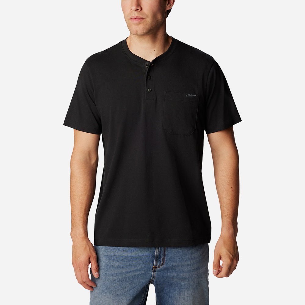 Áo Thun Nam Columbia Landroamer™ Sleeve Henley - Đen - Supersports Vietnam