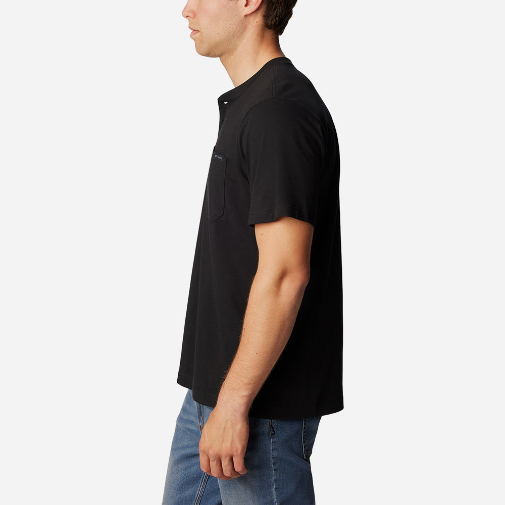 Áo Thun Nam Columbia Landroamer™ Sleeve Henley - Đen - Supersports Vietnam