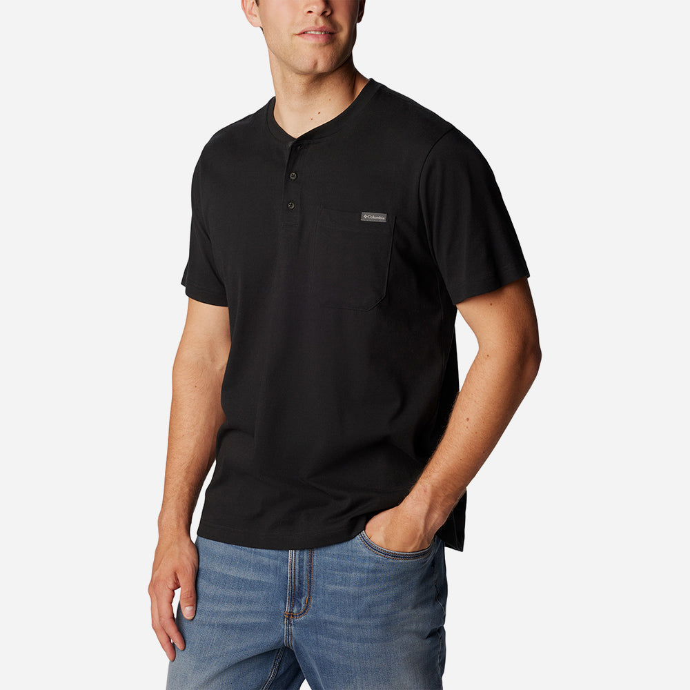 Áo Thun Nam Columbia Landroamer™ Sleeve Henley - Đen - Supersports Vietnam