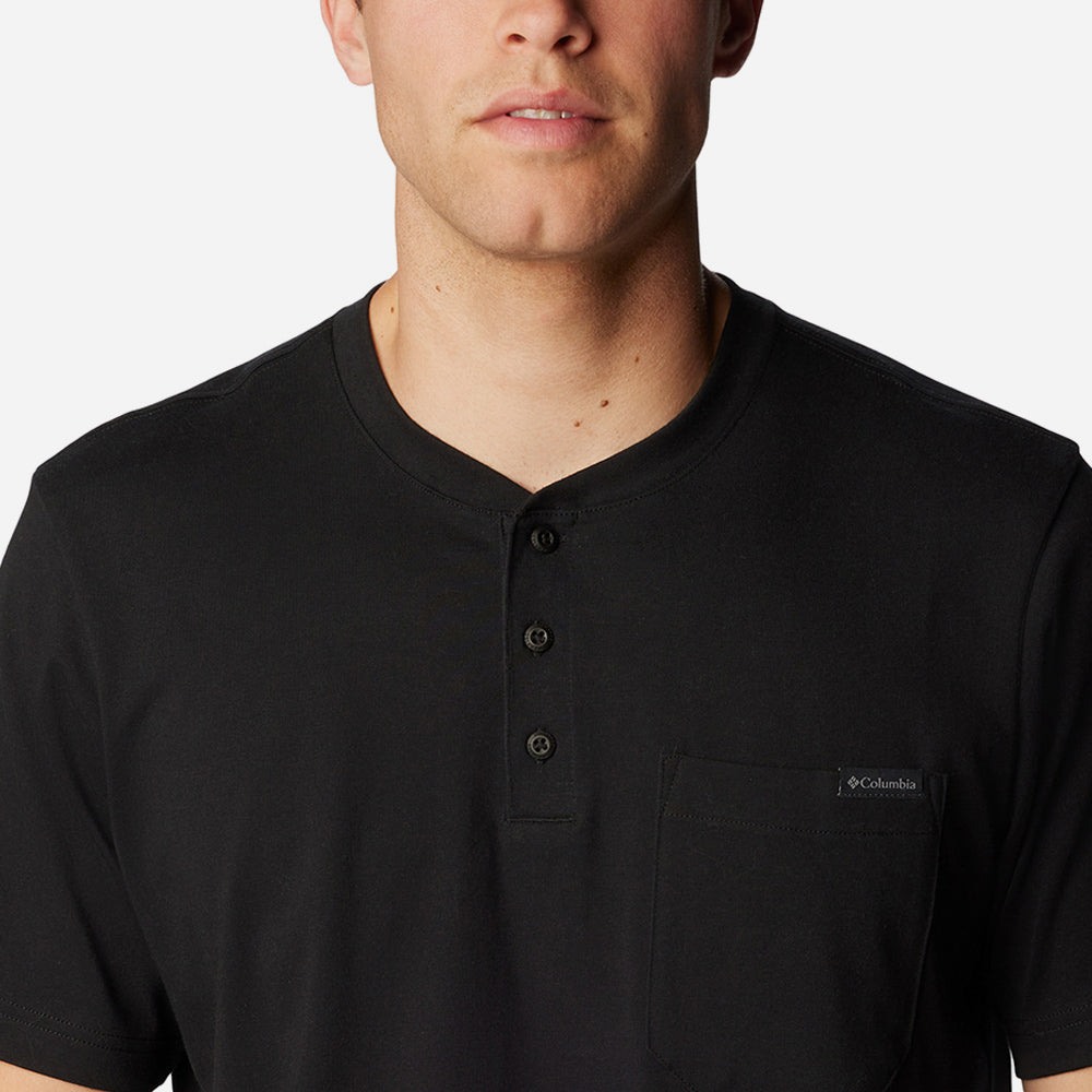 Áo Thun Nam Columbia Landroamer™ Sleeve Henley - Đen - Supersports Vietnam