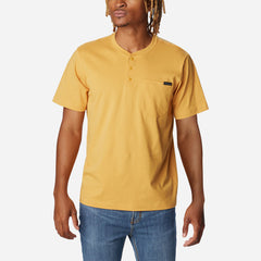 Áo Thun Tay Ngắn Nam Columbia Landroamer™ Short Sleeve Henley - Vàng - Supersports Vietnam