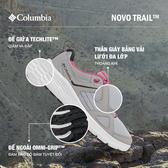 Giày Leo Núi Nữ Columbia Novo Trail™ - Xám