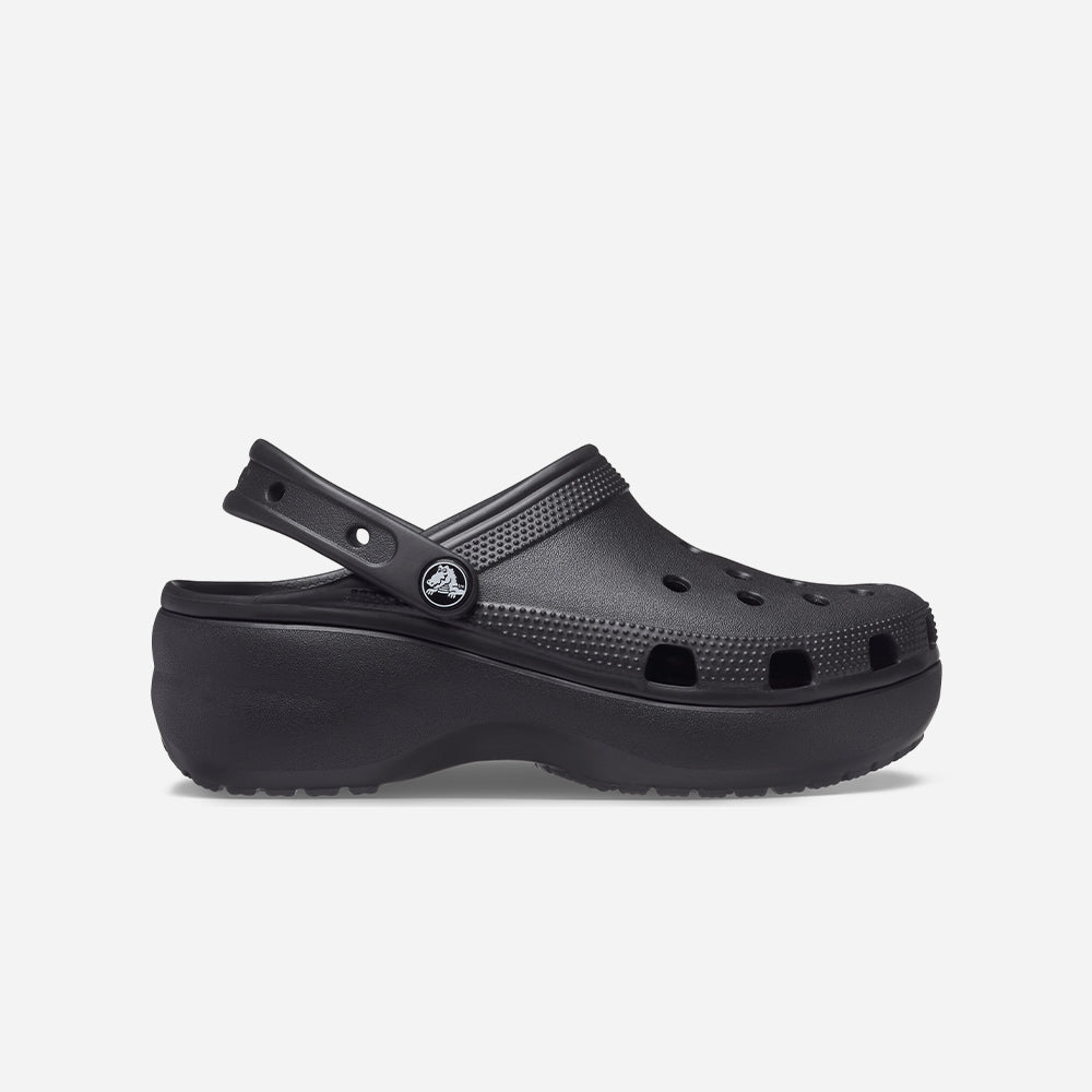 Giày Clog Nữ Crocs Classic Platform - Đen - Supersports Vietnam