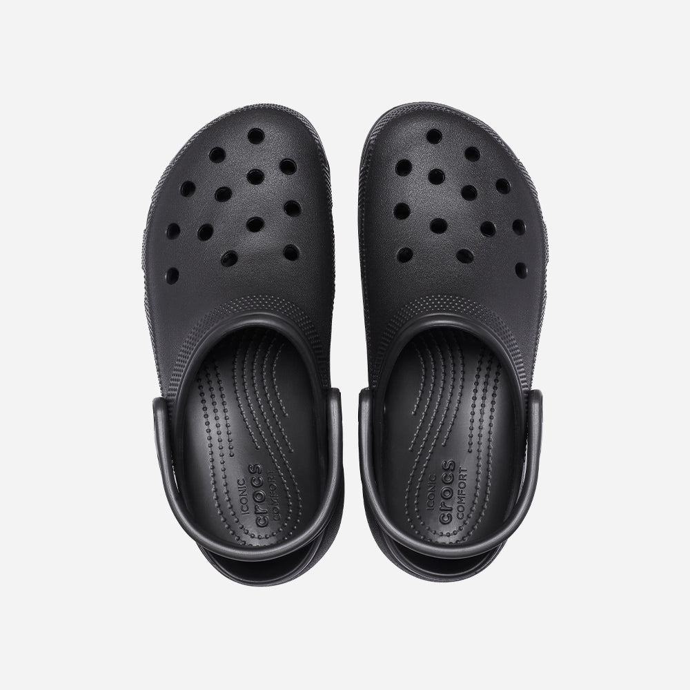 Giày Clog Nữ Crocs Classic Platform - Đen - Supersports Vietnam