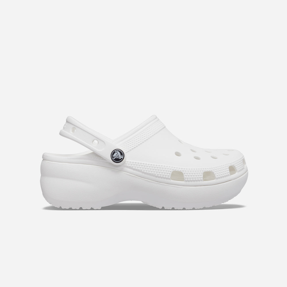 Giày Clog Nữ Crocs Classic Platform White - Trắng - Supersports Vietnam
