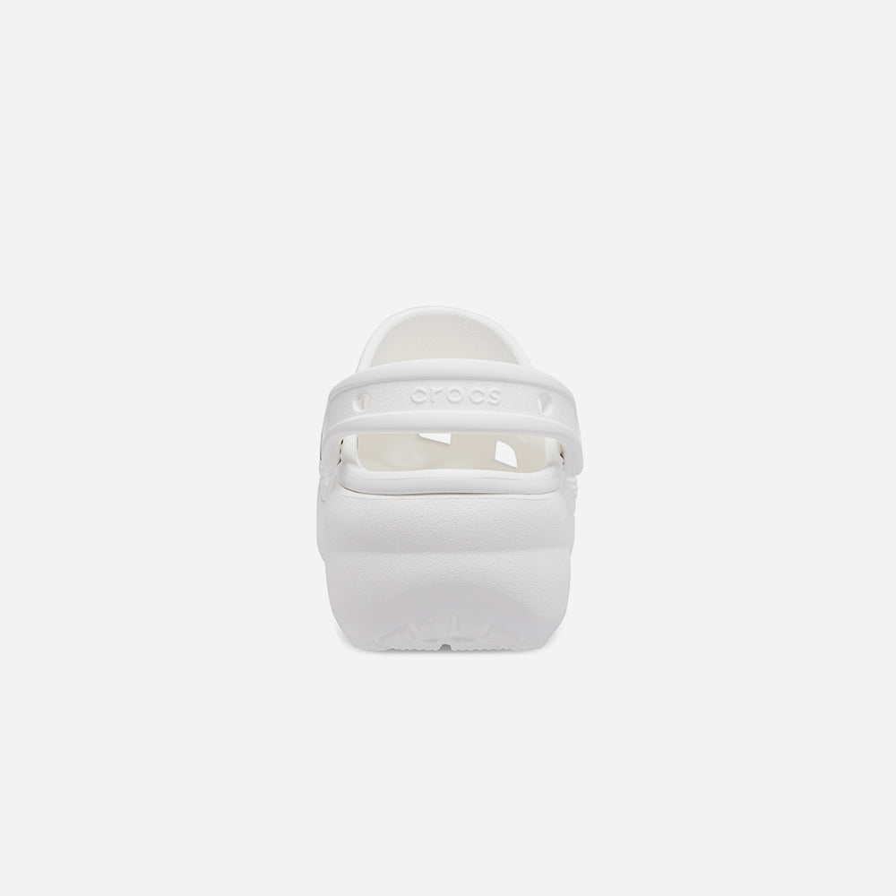 Giày Clog Nữ Crocs Classic Platform White - Trắng - Supersports Vietnam