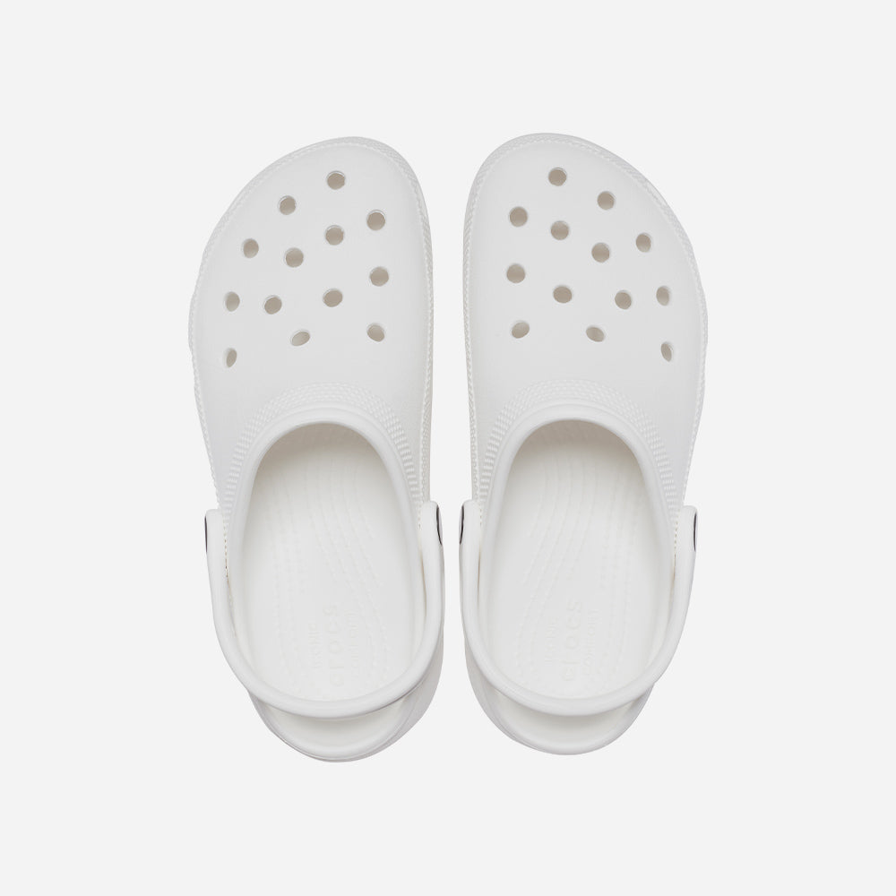 Giày Clog Nữ Crocs Classic Platform White - Trắng - Supersports Vietnam