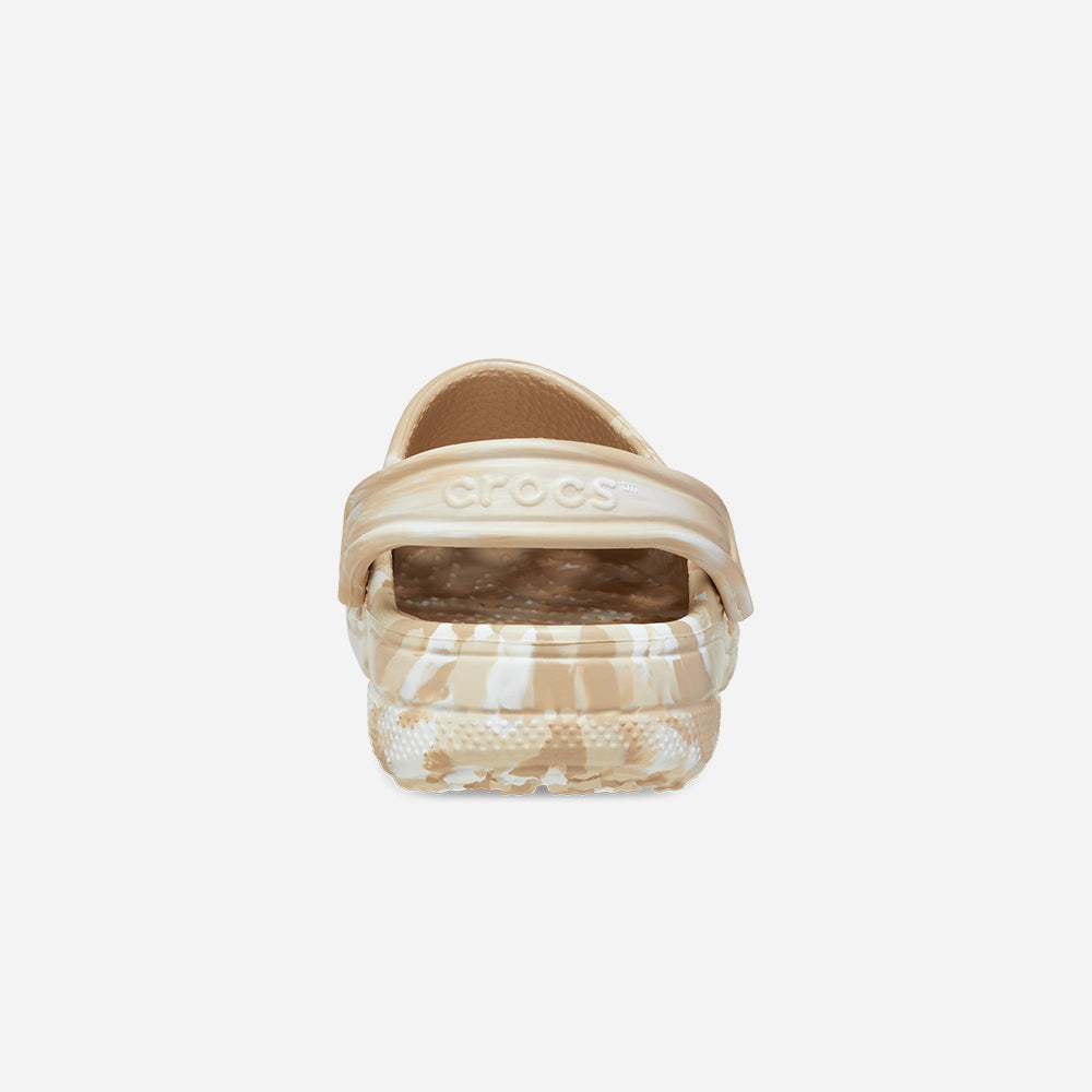Giày Clog Unisex Crocs Baya Marbled - Nâu - Supersports Vietnam