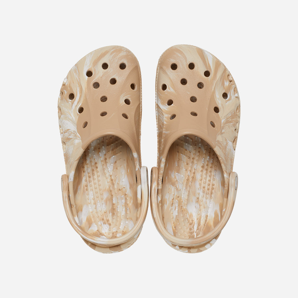 Giày Clog Unisex Crocs Baya Marbled - Nâu - Supersports Vietnam