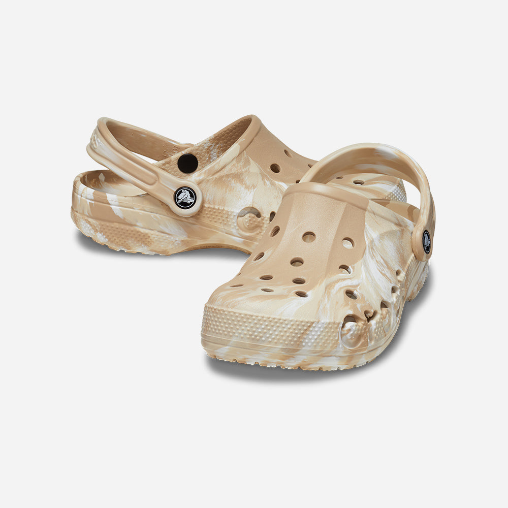 Giày Clog Unisex Crocs Baya Marbled - Nâu - Supersports Vietnam