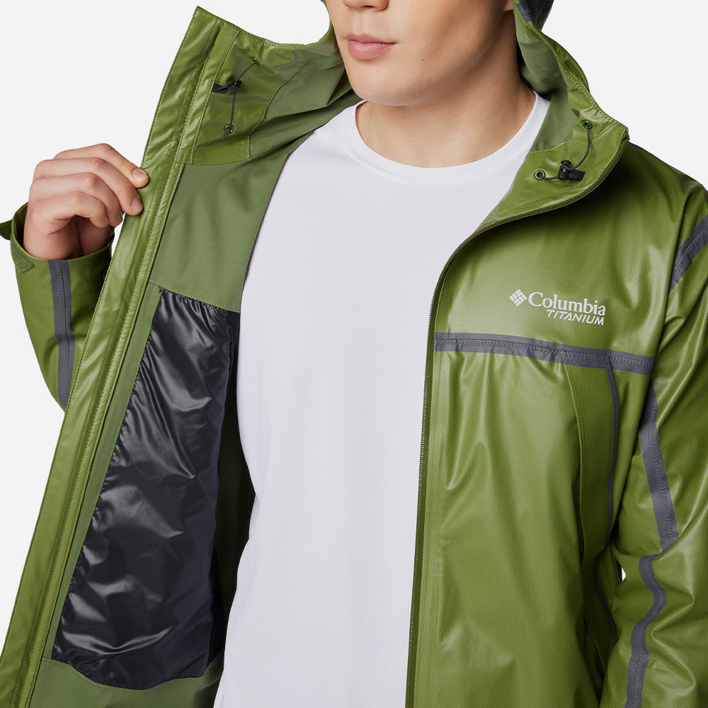 Áo Khoác Nam Columbia Outdry Extreme™ Wyldwood™ Shell - Xanh Lá - Supersports Vietnam