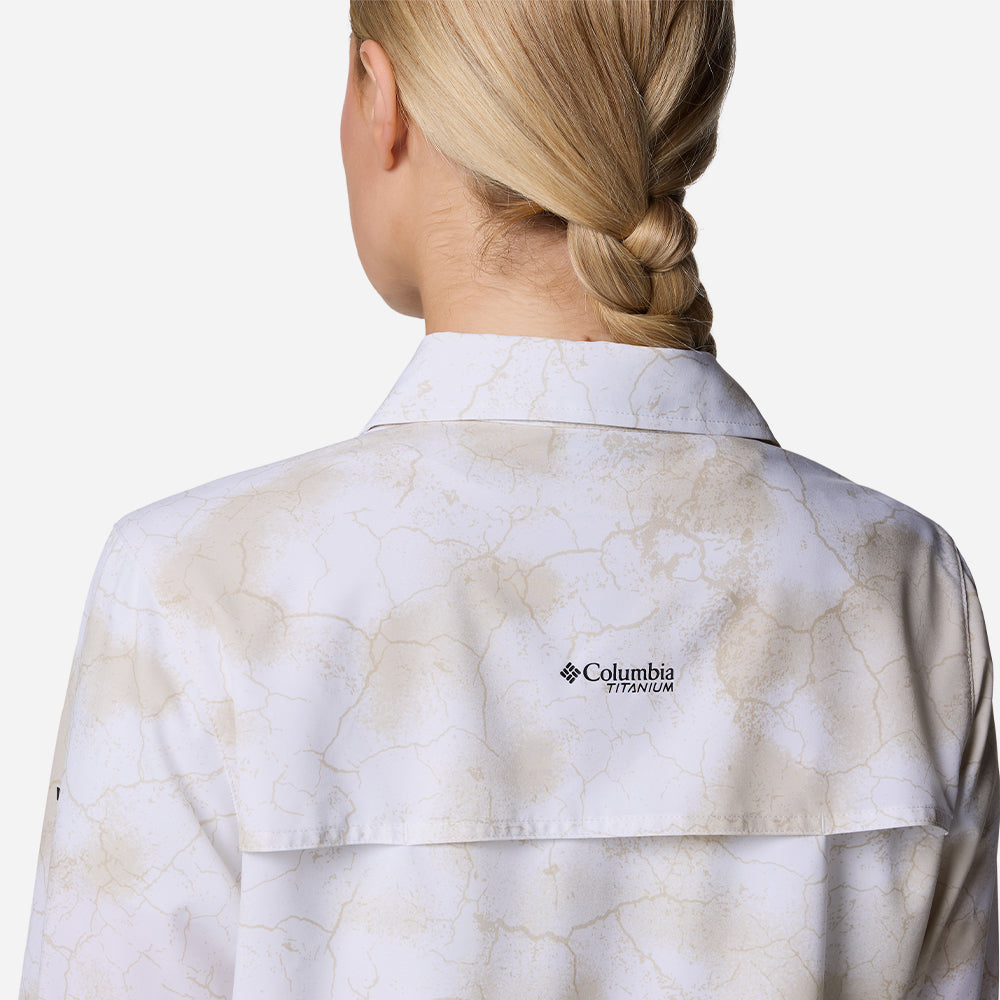 Áo Sơ Mi Dài Tay Nữ Columbia Summit Valley™ Woven Long Sleeve - Trắng - Supersports Vietnam