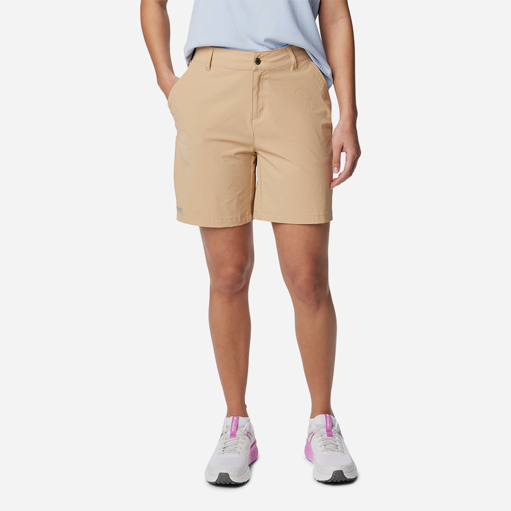 Quần Ngắn Thể Thao Nữ Columbia Summit Valley™ - Vàng - Supersports Vietnam