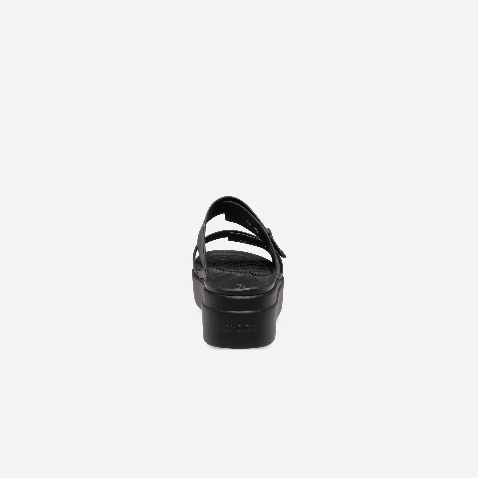 Giày Đế Xuồng Nữ Crocs Brooklyn Buckle Low - Đen - Supersports Vietnam