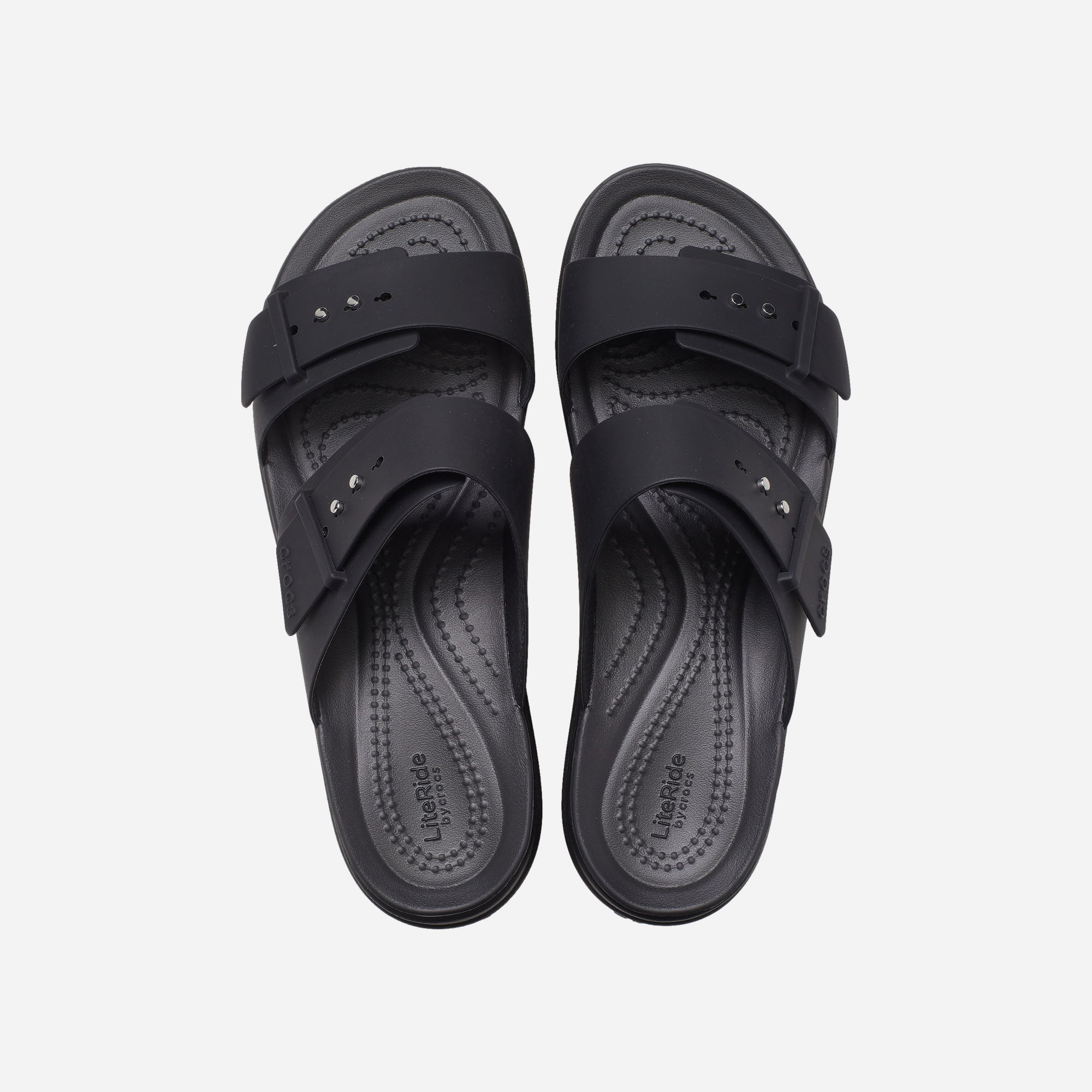 Giày Đế Xuồng Nữ Crocs Brooklyn Buckle Low - Đen - Supersports Vietnam