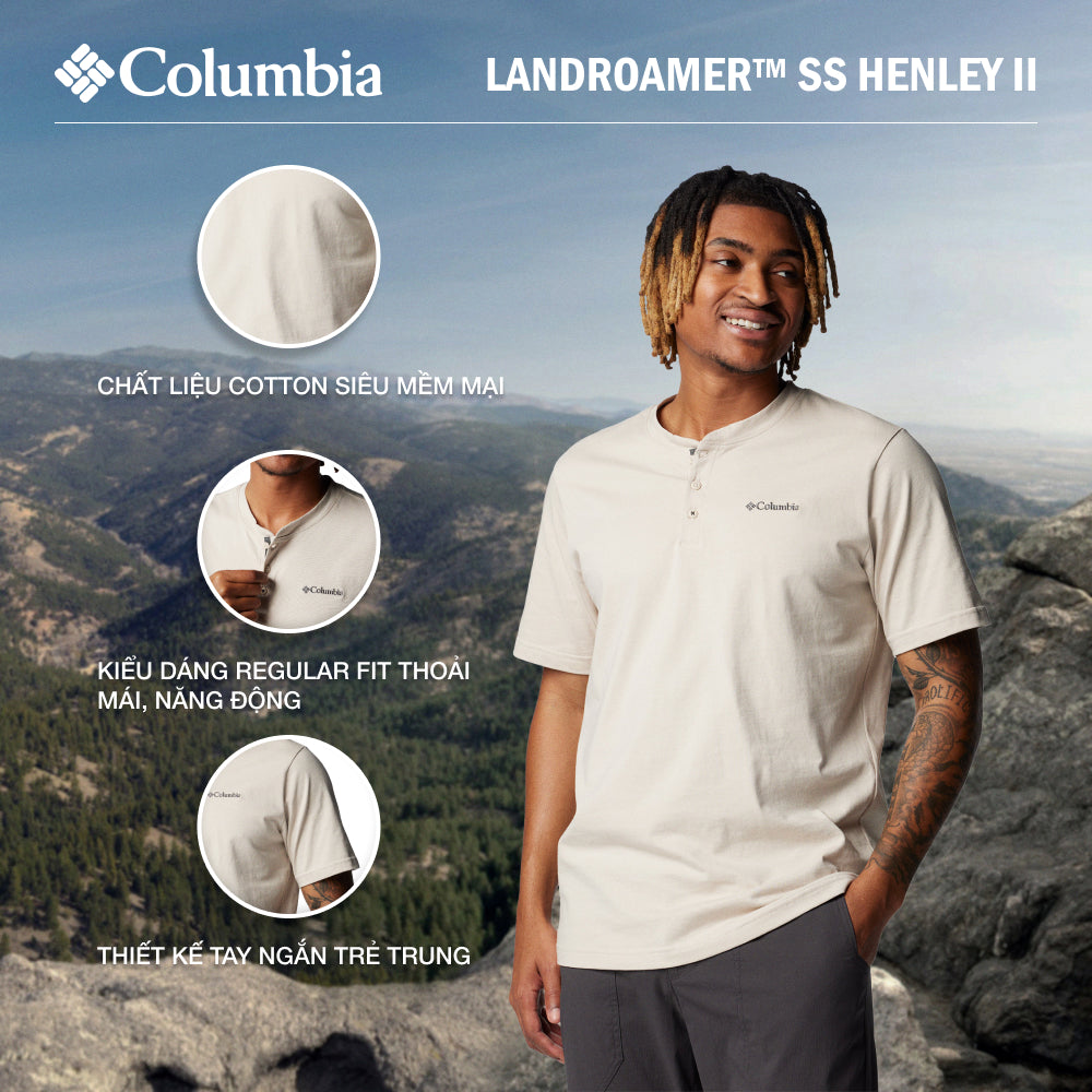 Áo Thun Nam Columbia Landroamer™ Ss Henley Ii - Be - Supersports Vietnam