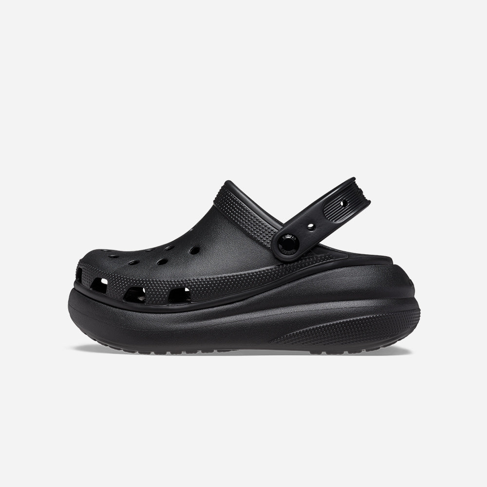 Giày Clog Unisex Crocs Classic Crush - Đen - Supersports Vietnam