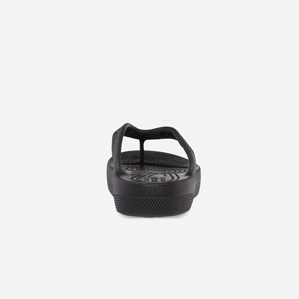 Dép Xỏ Ngón Nữ Crocs Classic Platform - Đen - Supersports Vietnam