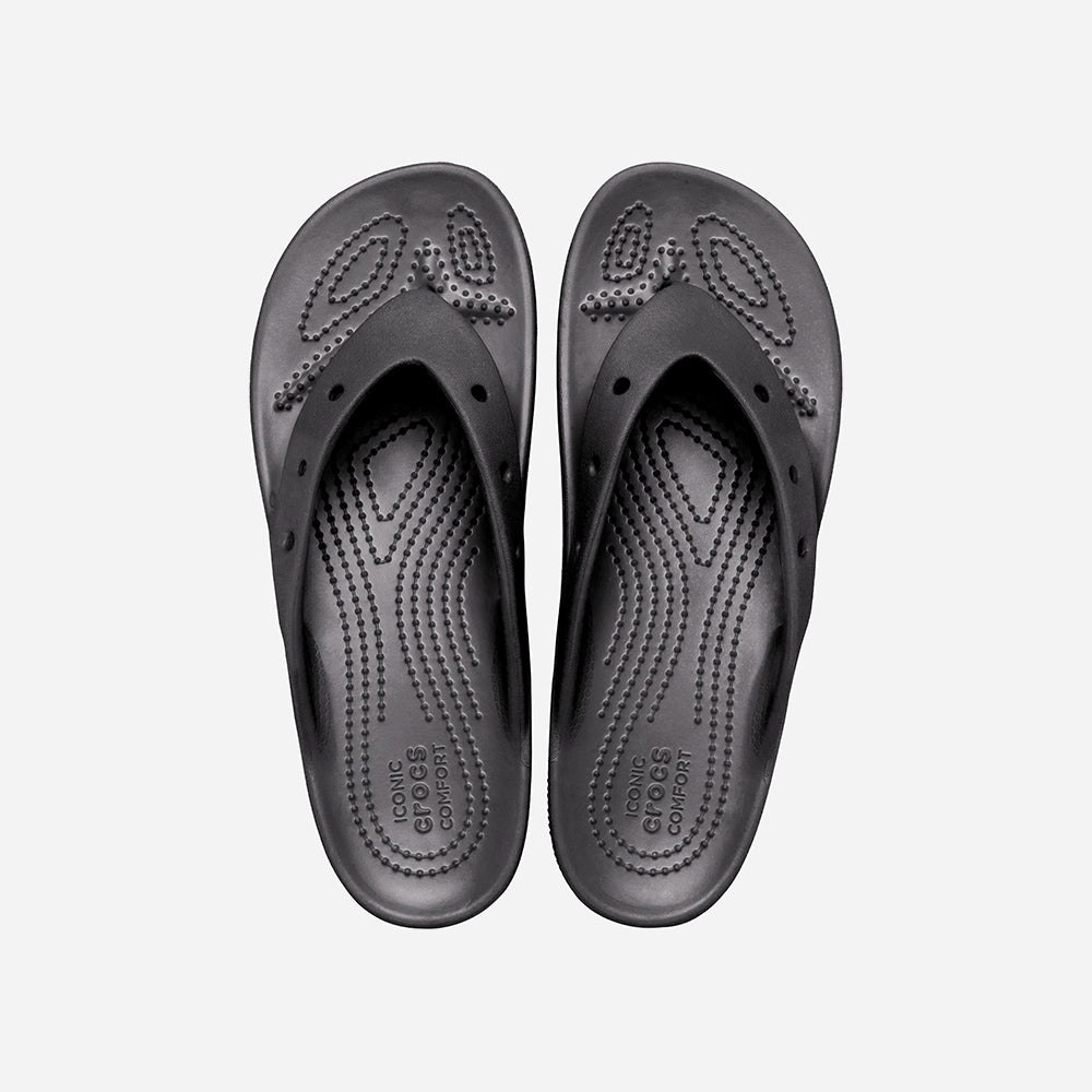 Dép Xỏ Ngón Nữ Crocs Classic Platform - Đen - Supersports Vietnam