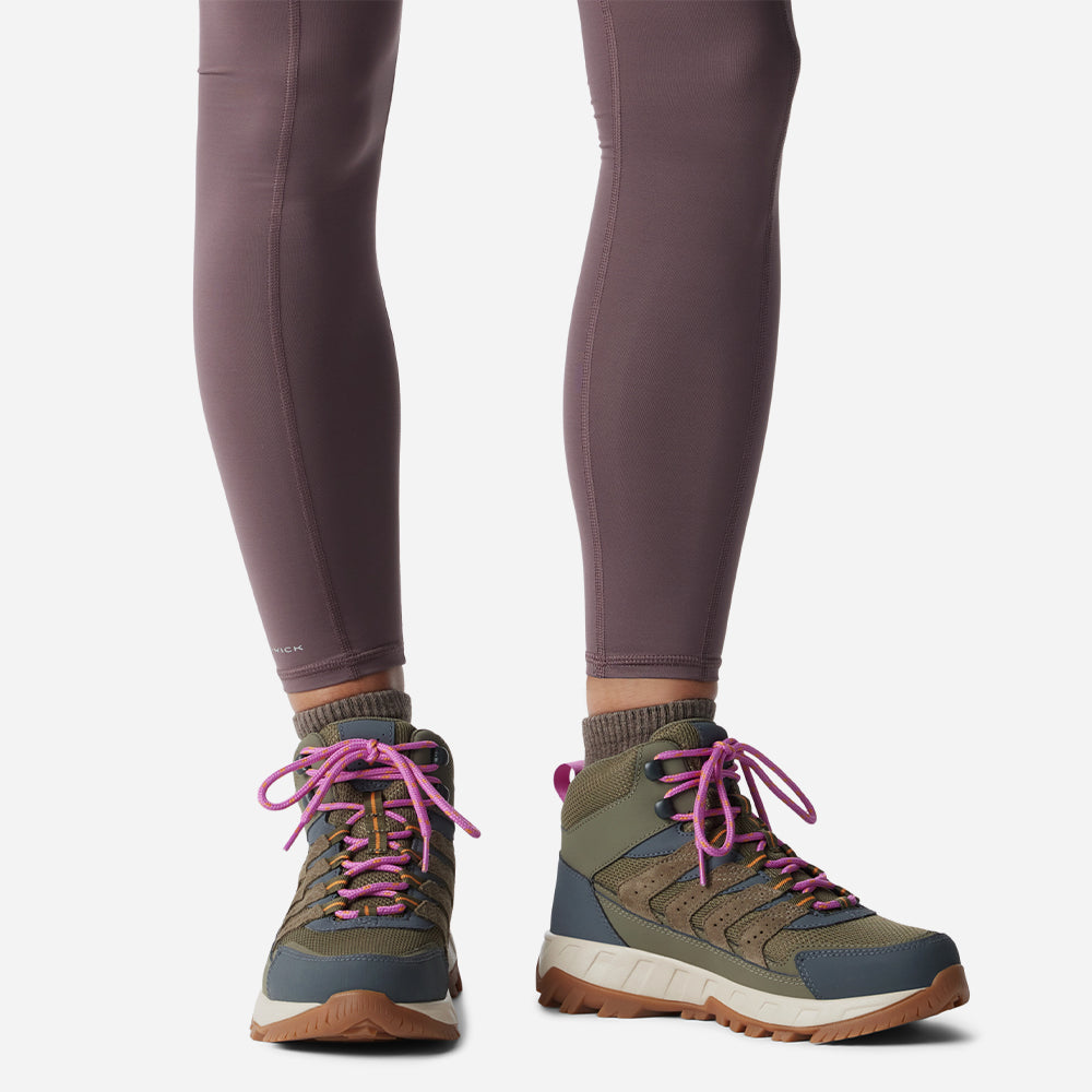 Giày Chạy Trail Nữ Columbia Strata Trail™ Mid Wp - Xanh Quân Đội - Supersports Vietnam