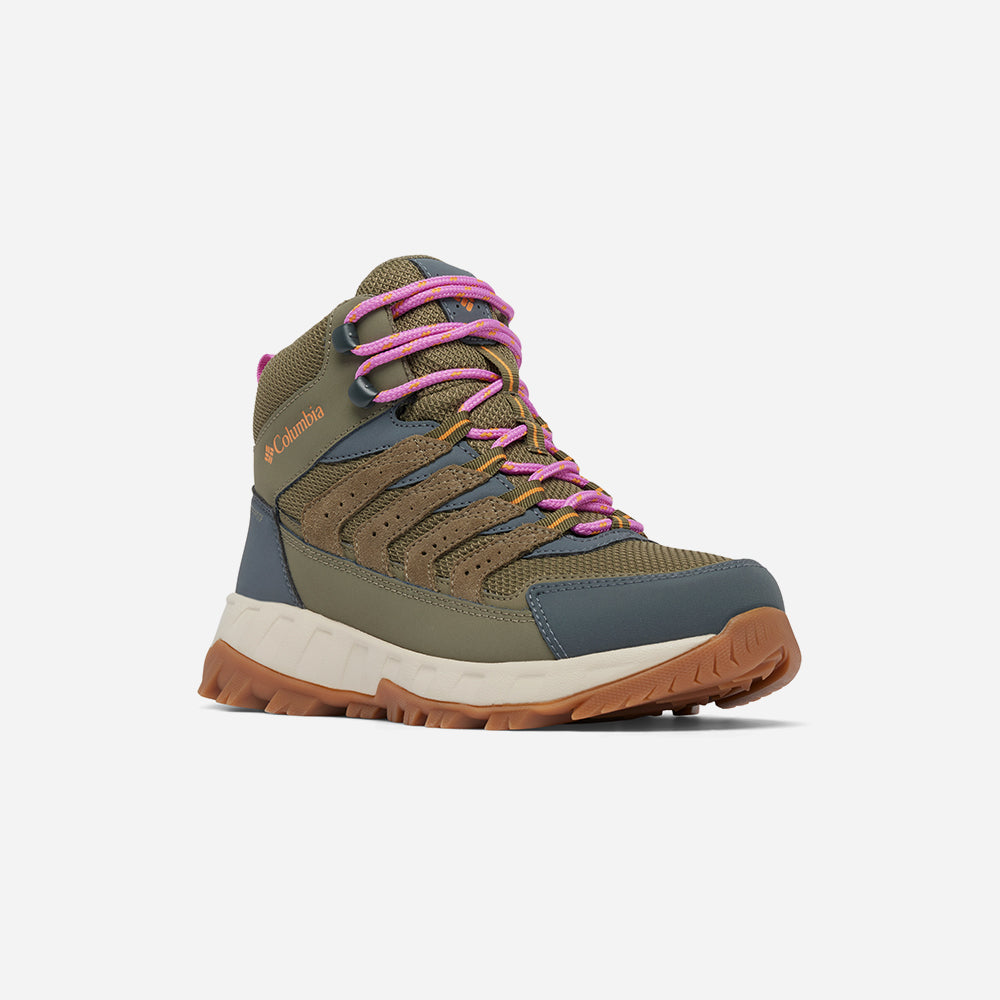 Giày Chạy Trail Nữ Columbia Strata Trail™ Mid Wp - Xanh Quân Đội - Supersports Vietnam