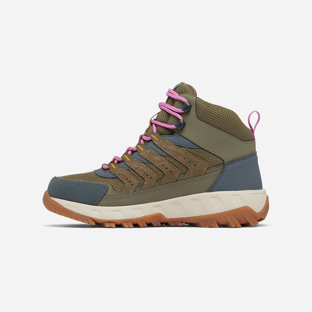 Giày Chạy Trail Nữ Columbia Strata Trail™ Mid Wp - Xanh Quân Đội - Supersports Vietnam