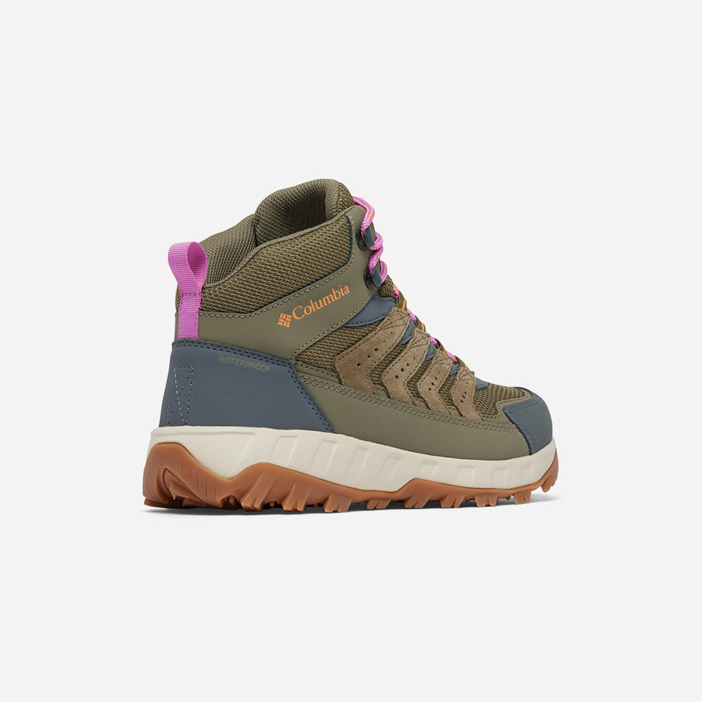 Giày Chạy Trail Nữ Columbia Strata Trail™ Mid Wp - Xanh Quân Đội - Supersports Vietnam