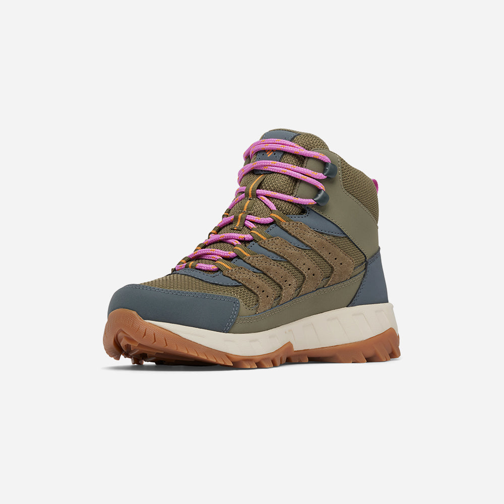 Giày Chạy Trail Nữ Columbia Strata Trail™ Mid Wp - Xanh Quân Đội - Supersports Vietnam