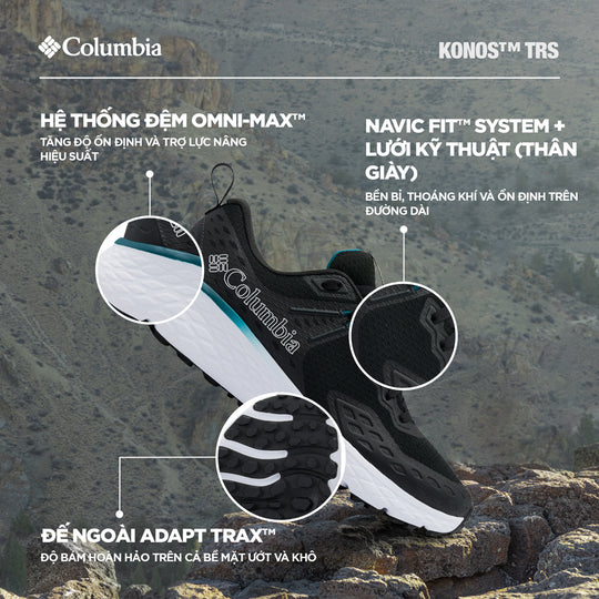 Giày Chạy Trail Nam Columbia Konos™ Trs - Đen