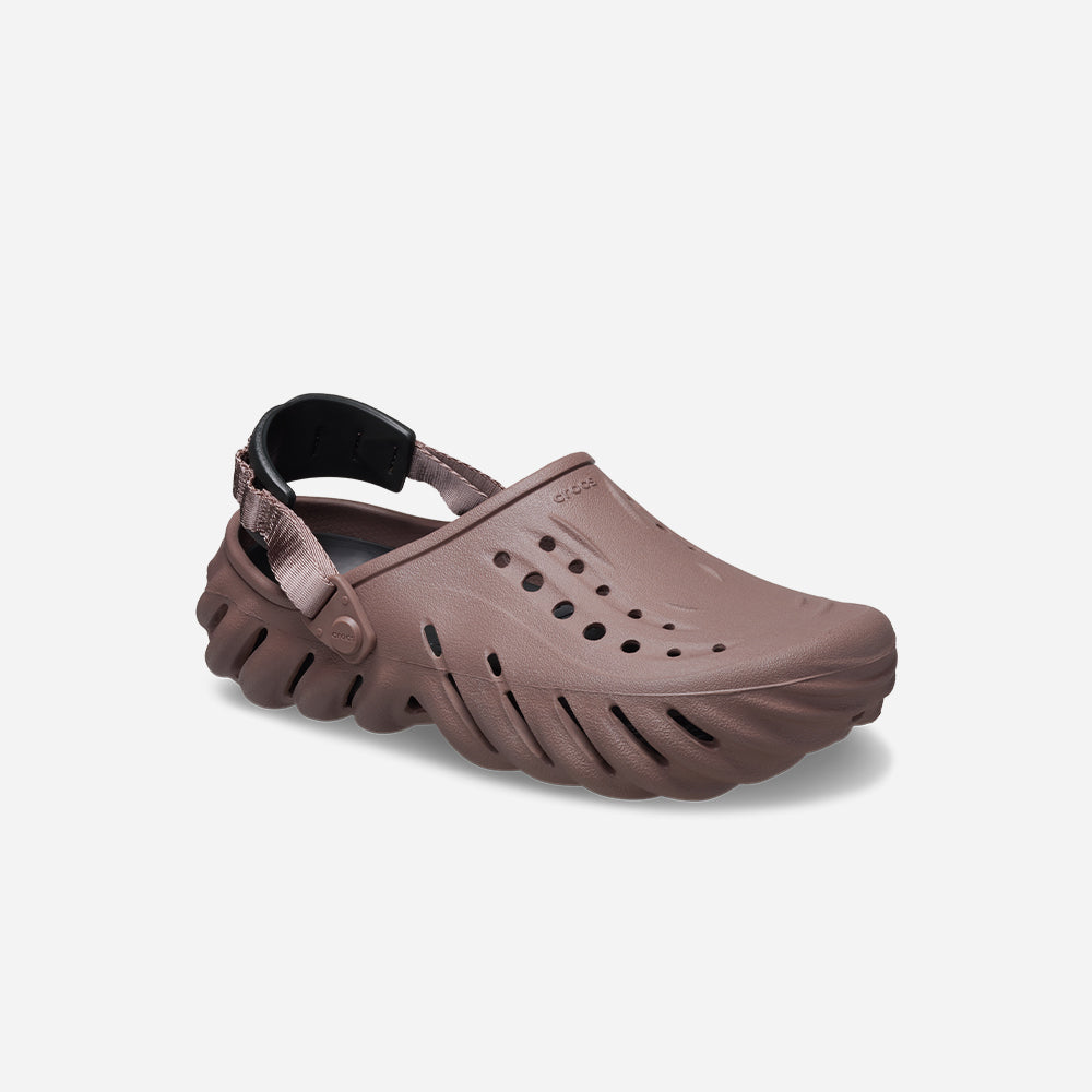 Giày Clog Unisex Crocs Echo - Nâu - Supersports Vietnam