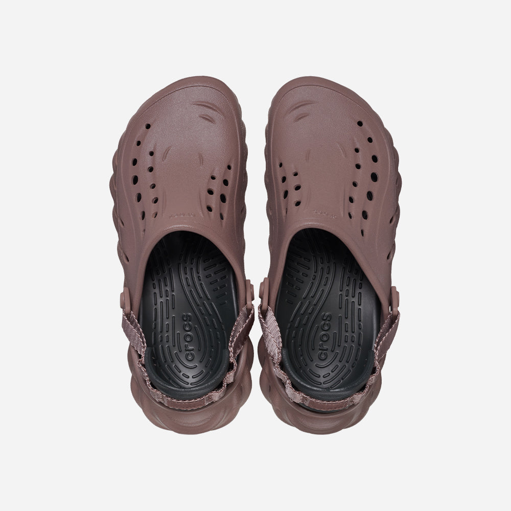 Giày Clog Unisex Crocs Echo - Nâu - Supersports Vietnam