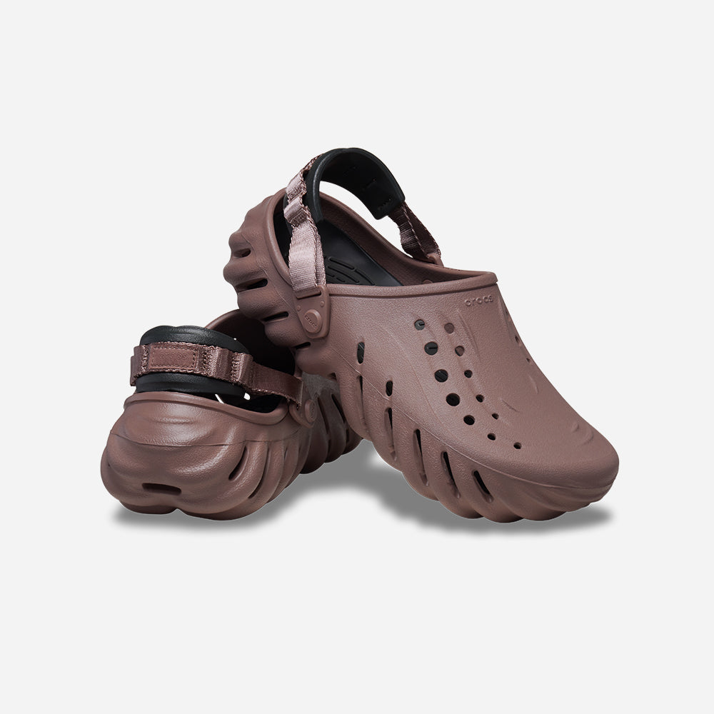 Giày Clog Unisex Crocs Echo - Nâu - Supersports Vietnam