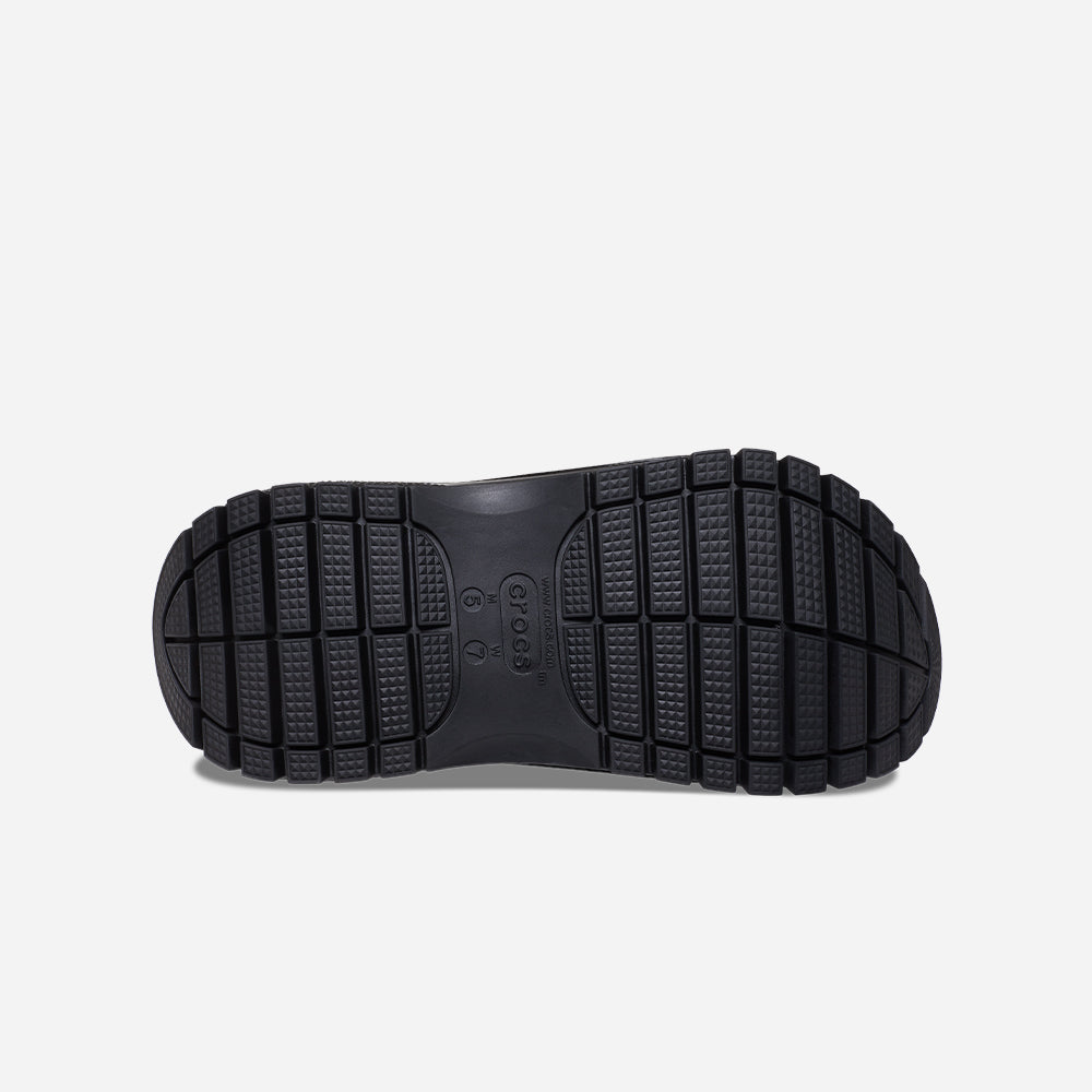 Giày Clog Unisex Crocs Classic Mega Crush - Đen - Supersports Vietnam