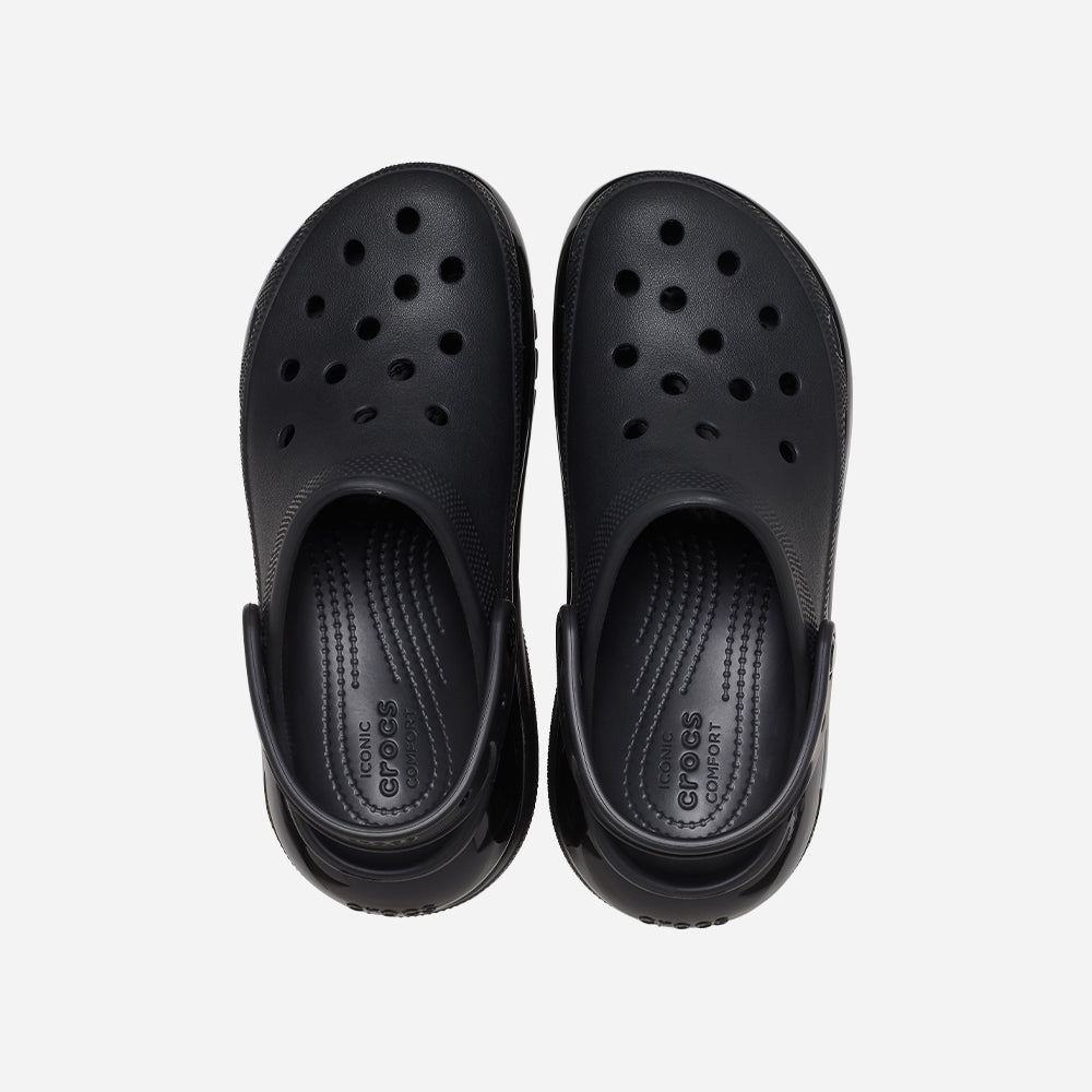 Giày Clog Unisex Crocs Classic Mega Crush - Đen - Supersports Vietnam