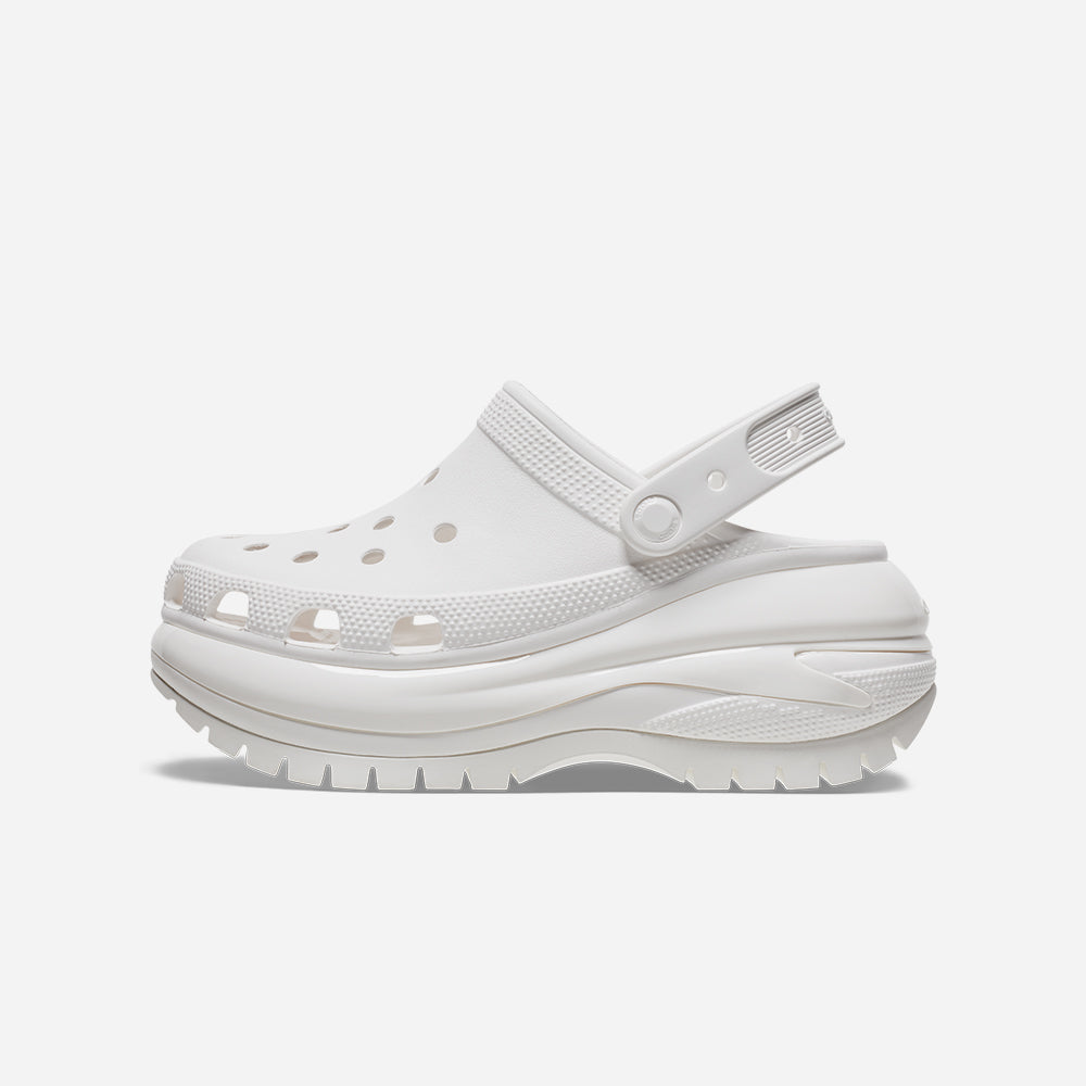 Giày Clog Unisex Crocs Classic Mega Crush - Trắng - Supersports Vietnam