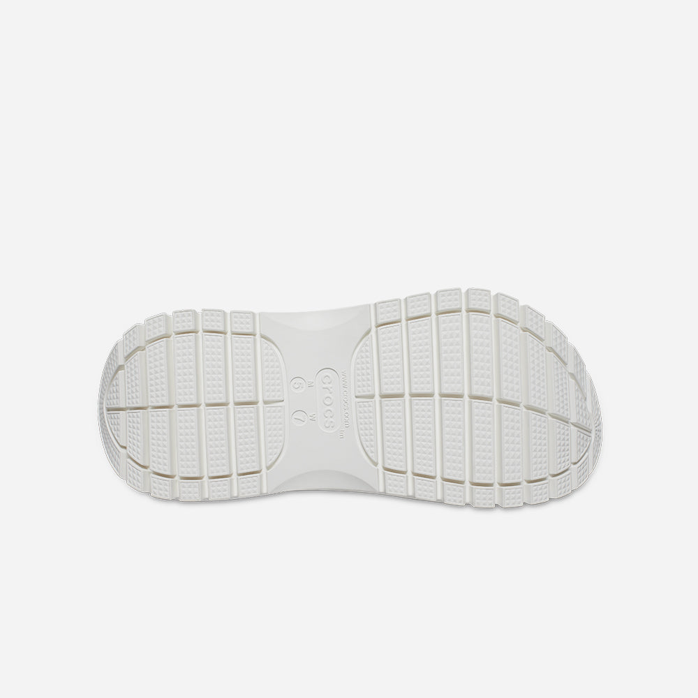 Giày Clog Unisex Crocs Classic Mega Crush - Trắng - Supersports Vietnam