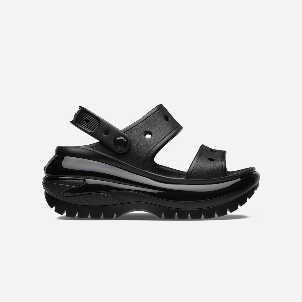 Giày Sandals Unisex Crocs Classic Mega Crush - Đen - Supersports Vietnam