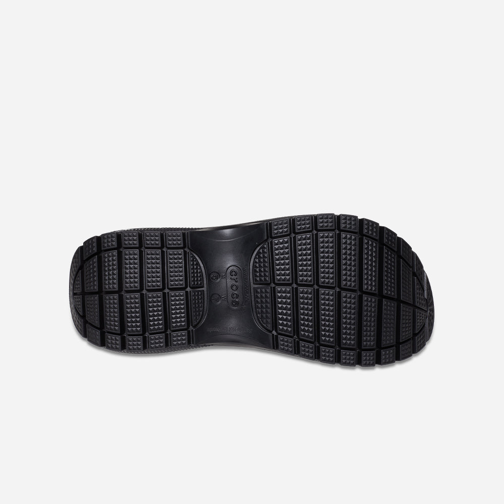 Giày Sandals Unisex Crocs Classic Mega Crush - Đen - Supersports Vietnam