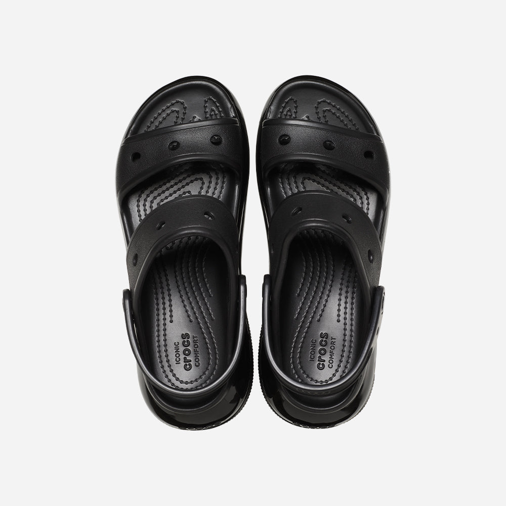Giày Sandals Unisex Crocs Classic Mega Crush - Đen - Supersports Vietnam