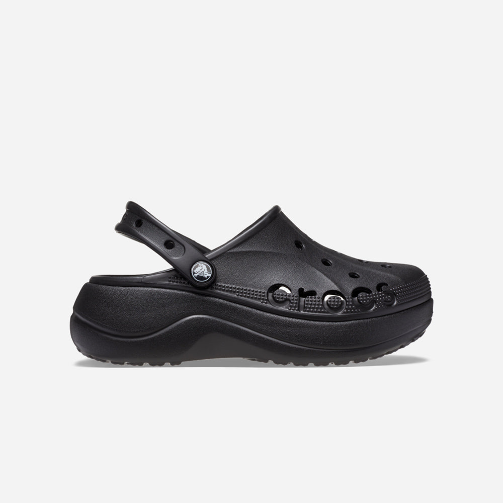 Giày Clog Nữ Crocs Baya Platform - Đen - Supersports Vietnam