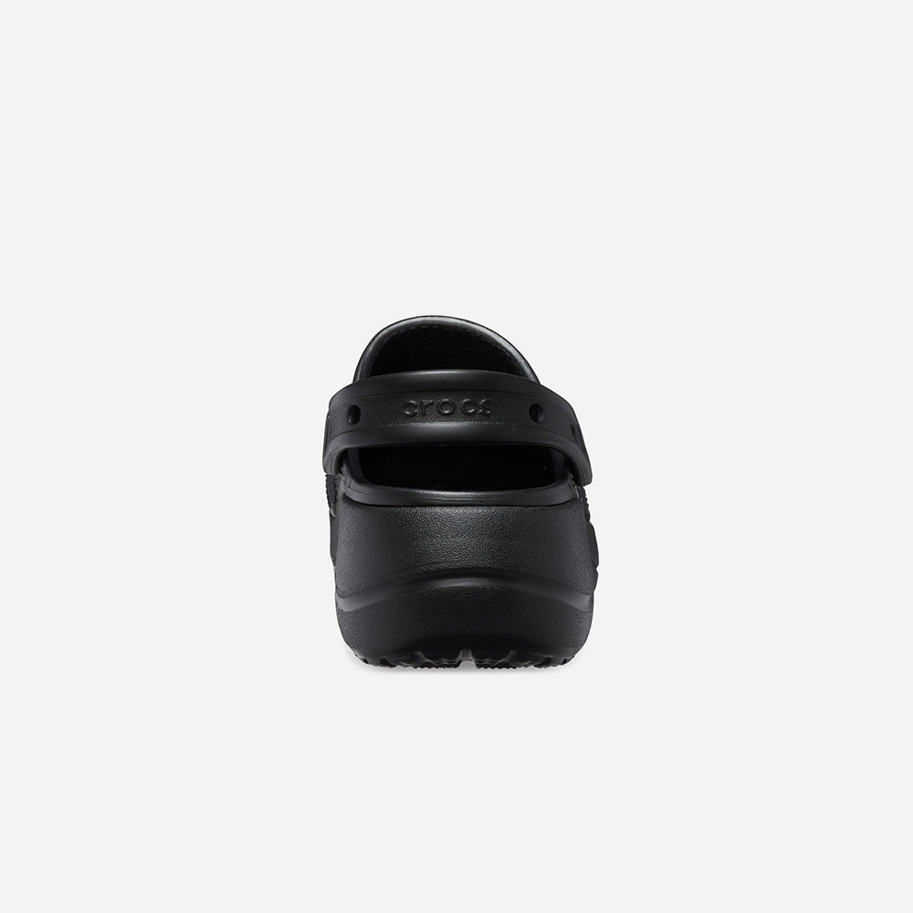 Giày Clog Nữ Crocs Baya Platform - Đen - Supersports Vietnam