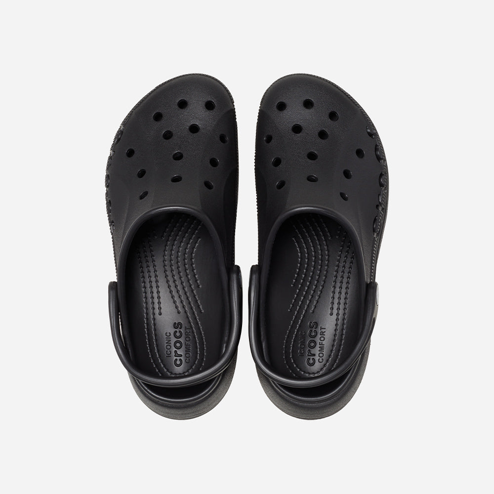 Giày Clog Nữ Crocs Baya Platform - Đen - Supersports Vietnam